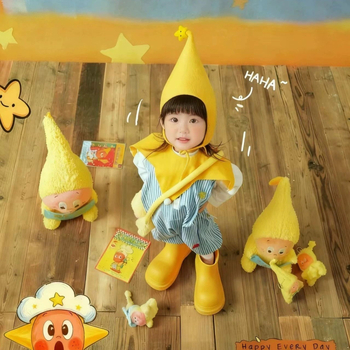 Детски костюм за снимки в карикатурен стил, памук 85%, многокомпонентен комплект с дълги ръкави