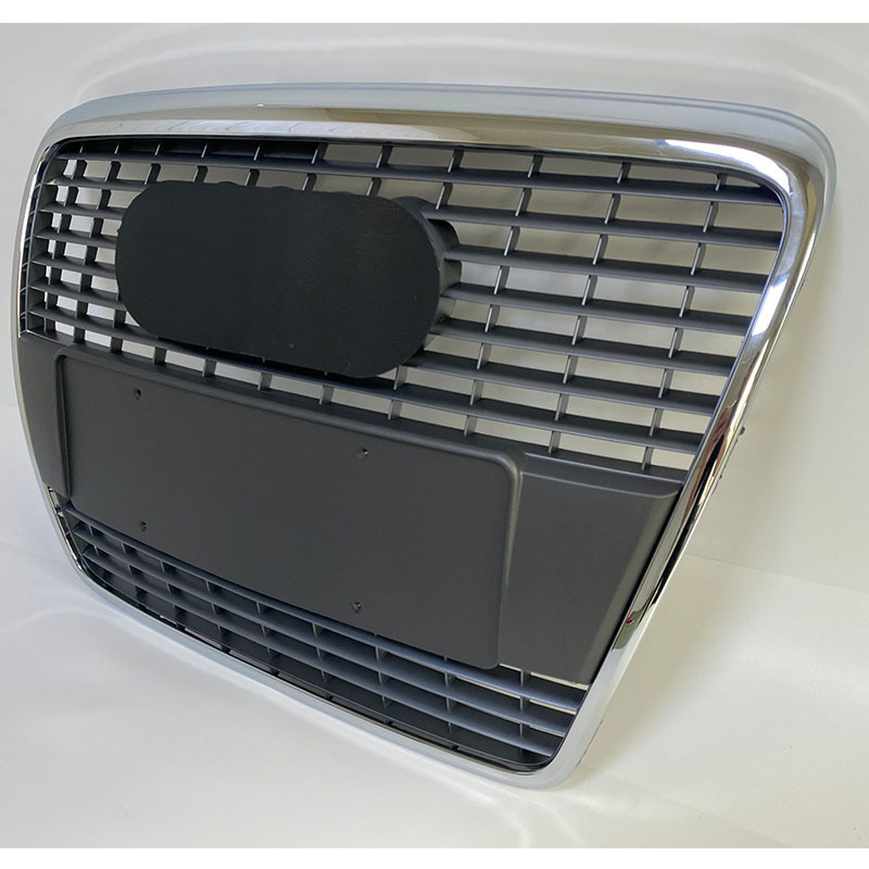 Prednja rešetka branika za Audi A6L (2005-2008, A6C6) ABS plastike; ugradnja: branik; dimenzije: 74×14×50 cm; težina: 3 kg