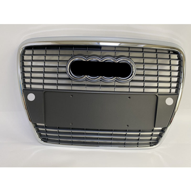 Prednja rešetka branika za Audi A6L (2005-2008, A6C6) ABS plastike; ugradnja: branik; dimenzije: 74×14×50 cm; težina: 3 kg