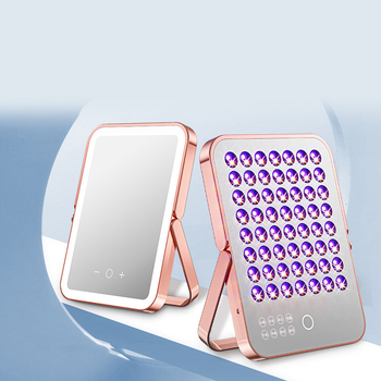 Dispozitiv portabil de terapie cu lumină pentru uz casnic, pentru rejuvenarea pielii, iluminare și eliminarea acneei (IPX3)