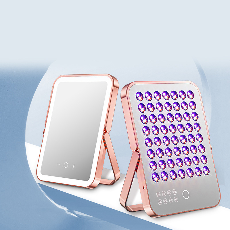 Dispozitiv portabil de terapie cu lumină pentru uz casnic, pentru rejuvenarea pielii, iluminare și eliminarea acneei (IPX3)