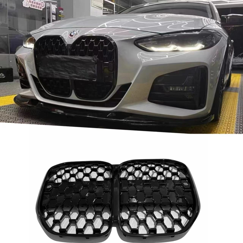 Središnja rešetka za BMW 4. seriju G22 Meteor (2021-2024) s ACC ili bez ACC; Materijal: ABS plastika; Instalacija: radijator; Kompatibilni modeli: G22; Šifra dijela: 222; Težina: 2