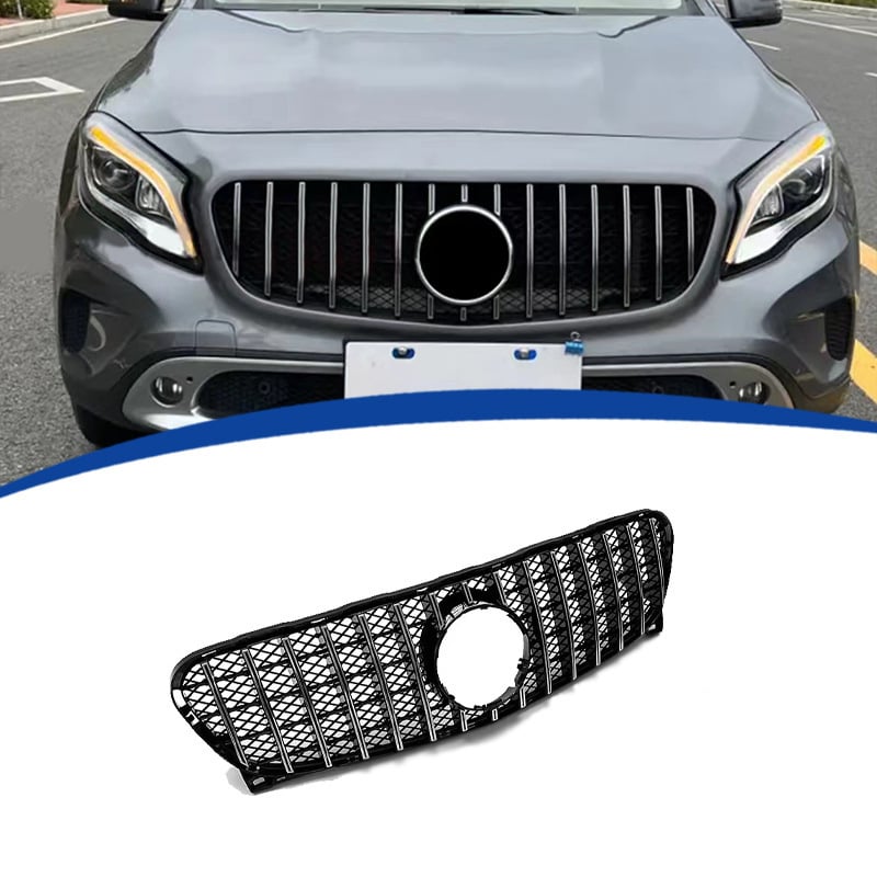 GT stil maska otvora za dovod zraka za Mercedes-Benz GLA X156 (2014-2016) – ABS plast, ugradnja na hladnjak, težina 2,8 kg, branda Ytop