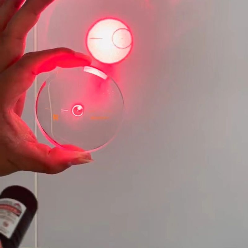 Δοκιμαστής φακών γυαλιών με λέιζερ, μεταλλικό σώμα, κουτί 200 τεμάχια, για οπτικά καταστήματα, Light Hurricane