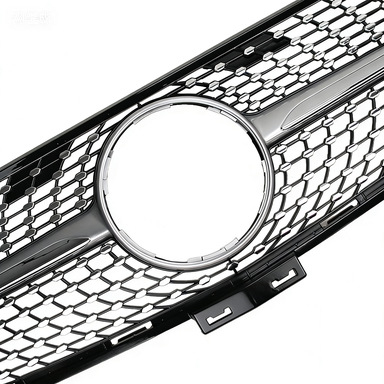 Mercedes-Benz ML W166 (2013-2015) első arcmaszk/grille Full Sky Star dizájnnal, ABS műanyag, lökhárítóba szerelés, testreszabás elérhető