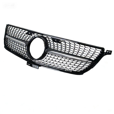 Mercedes-Benz ML W166 (2013-2015) első arcmaszk/grille Full Sky Star dizájnnal, ABS műanyag, lökhárítóba szerelés, testreszabás elérhető