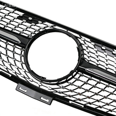 Mercedes-Benz ML W166 (2013-2015) első arcmaszk/grille Full Sky Star dizájnnal, ABS műanyag, lökhárítóba szerelés, testreszabás elérhető