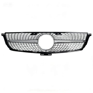 Mercedes-Benz ML W166 (2013-2015) első arcmaszk/grille Full Sky Star dizájnnal, ABS műanyag, lökhárítóba szerelés, testreszabás elérhető