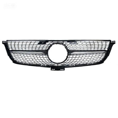 Mercedes-Benz ML W166 (2013-2015) első arcmaszk/grille Full Sky Star dizájnnal, ABS műanyag, lökhárítóba szerelés, testreszabás elérhető