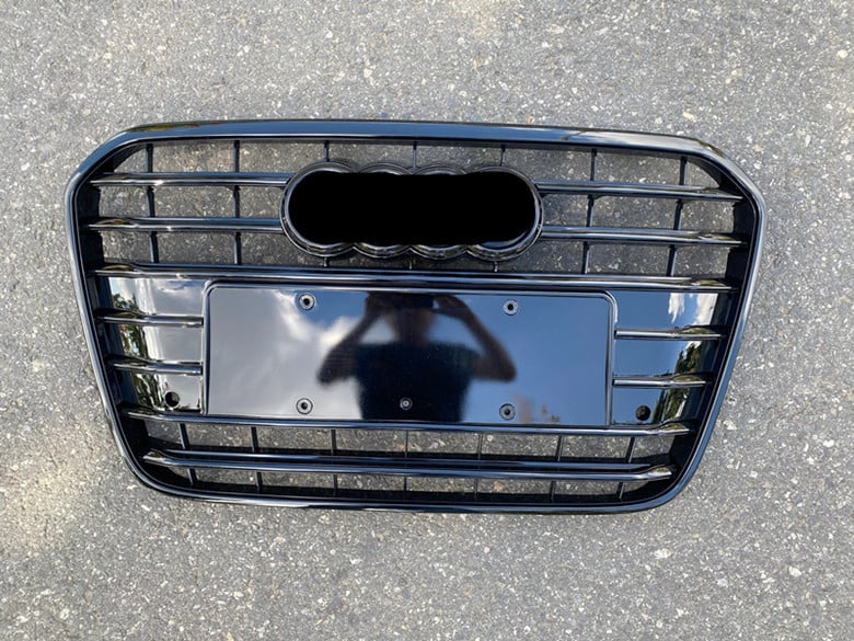 Prednja rešetka za Audi A6L (2012-2015, C7) – ABS plast, ugradnja u branik, težina 3 kg