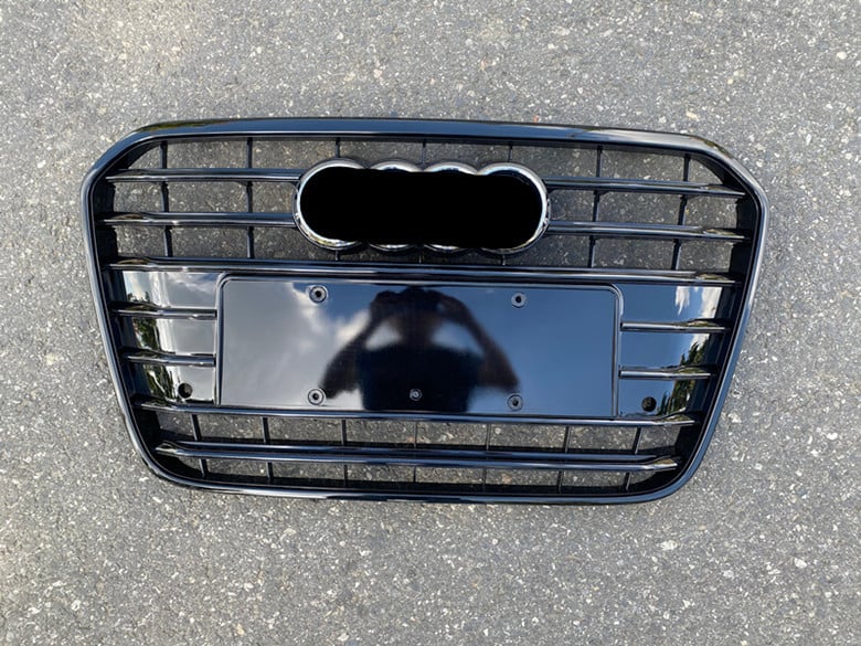 Prednja rešetka za Audi A6L (2012-2015, C7) – ABS plast, ugradnja u branik, težina 3 kg