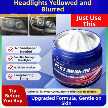 Agent de restaurare faruri auto – formulă pe bază de silicat organic; viață de raft 3 ani; număr articol 135685; standard de calitate 153687