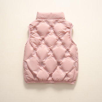 Παιδικό γιλέκο με πούπουρα πάπιας - χωρίς μανίκια, κοντό μήκος, φαρδιά γραμμή, πλήρωση: πούπουλα πάπιας, εξωτερικό & επένδυση από νάιλον