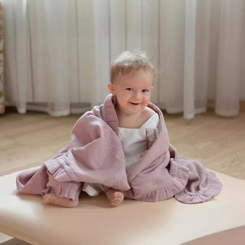 Betty Dječja deka od muslina pamuka s gazom, rekviziti za fotografiju