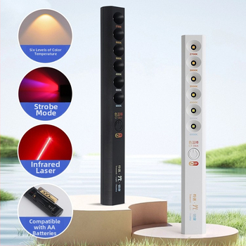 LED többfunkciós botlámpa színhőmérséklettel – hordozható színhőmérséklet-mérő eszköz (3W, 5V, 200 lm, IP40)