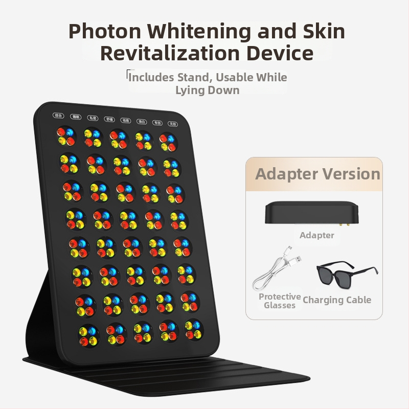 LED arcbőr-fényterápiás eszköz kék és piros fénnyel, otthoni használatra, hordozható, beépített 2000–4000 mAh akkumulátor, IPX4 vízálló, bőrfehérítés és megújulás