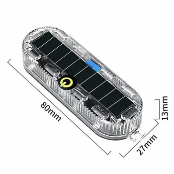 LED stražnja svjetla za motocikle i električna vozila, model LED Solar Tail Light, 30W, 12V, univerzalno
