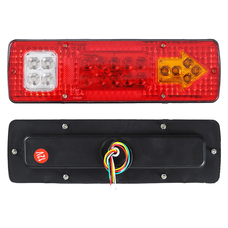 LED stražnja svjetiljka za poljoprivredna vozila, 12V–24V, 5W, kućište od polikarbonata, boja svjetla 6000K, vijek trajanja 50.000 h, kompatibilno s kamionima, kombijima i prikolicama