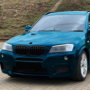 BMW X3 F25 2011-2013 Prednja rešetka branika, središnji dio, jednostruka/dvostruka linija, ABS plast