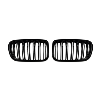 BMW X3 F25 2011-2013 Prednja rešetka branika, središnji dio, jednostruka/dvostruka linija, ABS plast