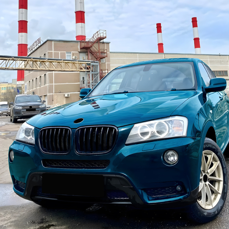 BMW X3 F25 2011-2013 Prednja rešetka branika, središnji dio, jednostruka/dvostruka linija, ABS plast