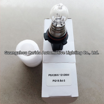 Automobilová hmlová žiarovka PSX26W, halogénový zdroj, 12V, 26W, kvarcové sklo