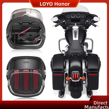 LED zadné svetlo pre Harley motocykel, signálne svetlo s dizajnom orlie pazúry, model LY-HLTL-005, 12V, 1080 lm, 6000K