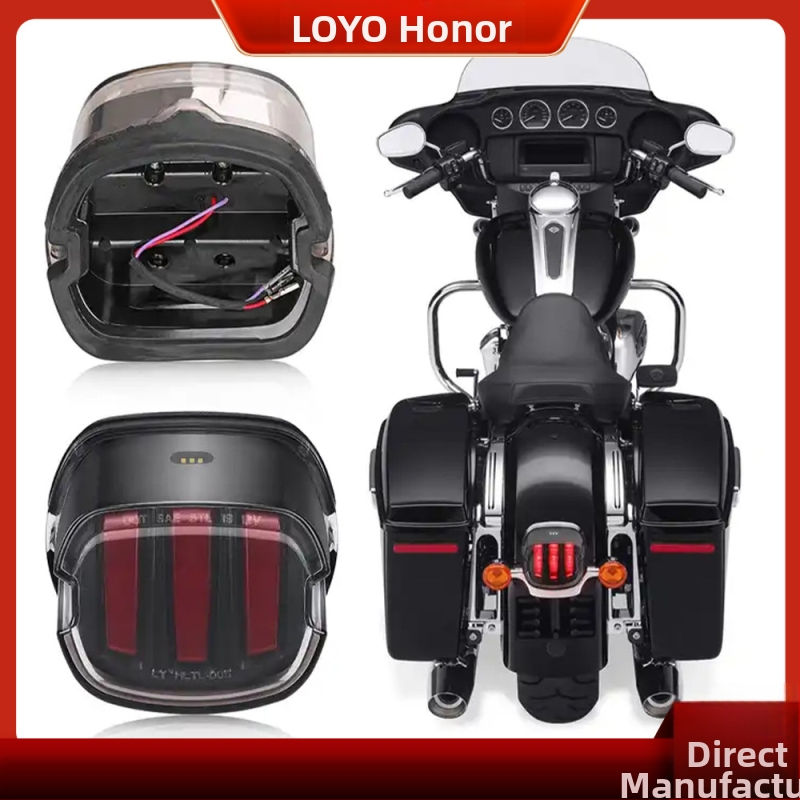LED zadné svetlo pre Harley motocykel, signálne svetlo s dizajnom orlie pazúry, model LY-HLTL-005, 12V, 1080 lm, 6000K