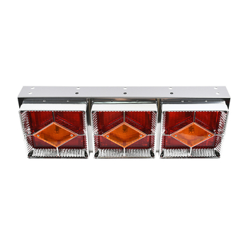 LED stražnja svjetla – veliko trojlampa LED, kvadratni/diamantni oblik, plastično kućište, pogodno za prikolicu i kamion