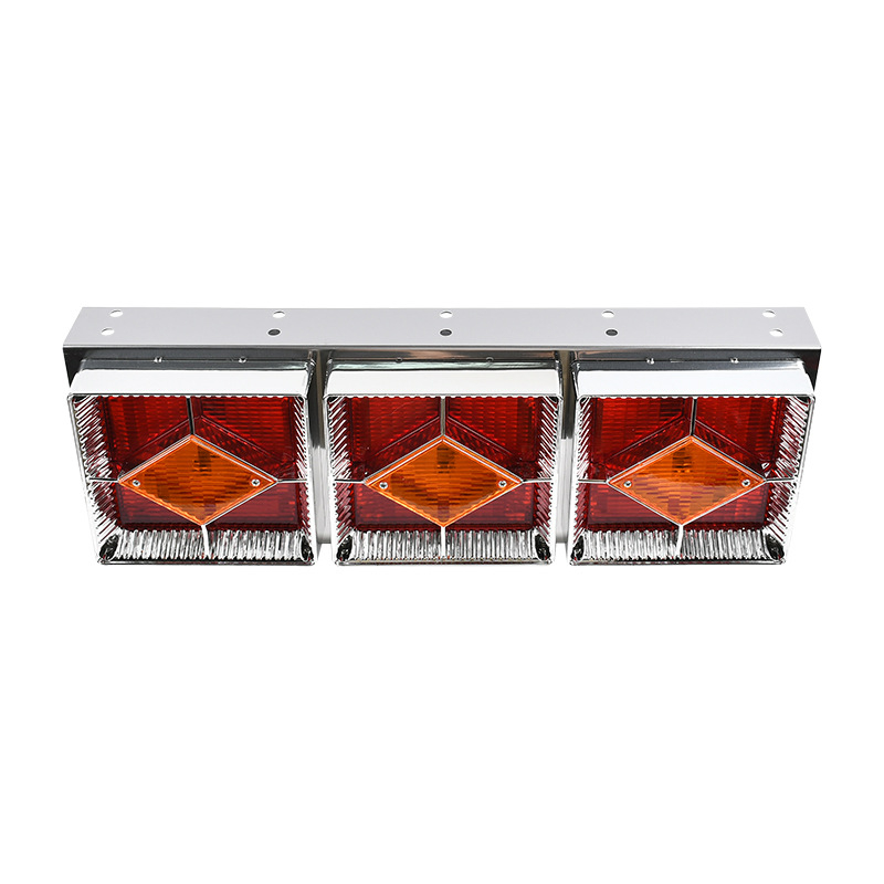 LED stražnja svjetla – veliko trojlampa LED, kvadratni/diamantni oblik, plastično kućište, pogodno za prikolicu i kamion