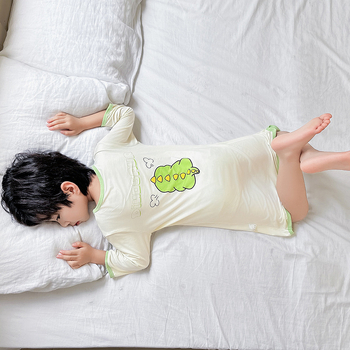 Dječja Modal jednodjelna pidžama – ljeto, 3–8 godina, upija vlagu, unisex