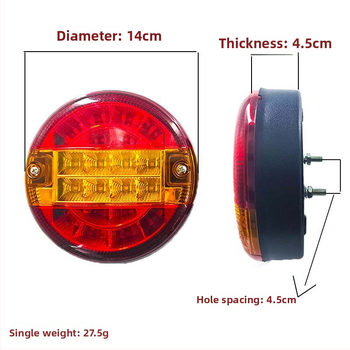 Autolampa zadné LED burger svetlo, 12/24V, 5,5W, 300lm, LED, 6000K