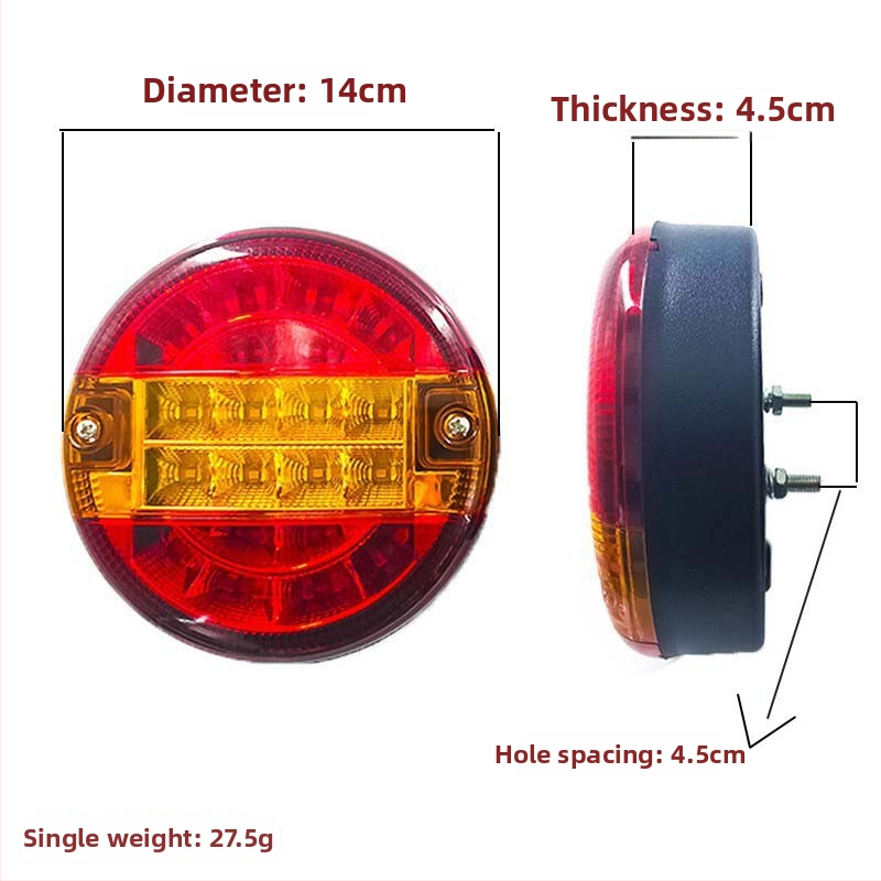 Autolampa zadné LED burger svetlo, 12/24V, 5,5W, 300lm, LED, 6000K