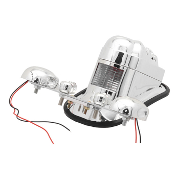 Zadnje svjetlo za motocikl s dizajnom lubanje, univerzalna kompatibilnost — WD-654, 5W, 12V, LED-ovi