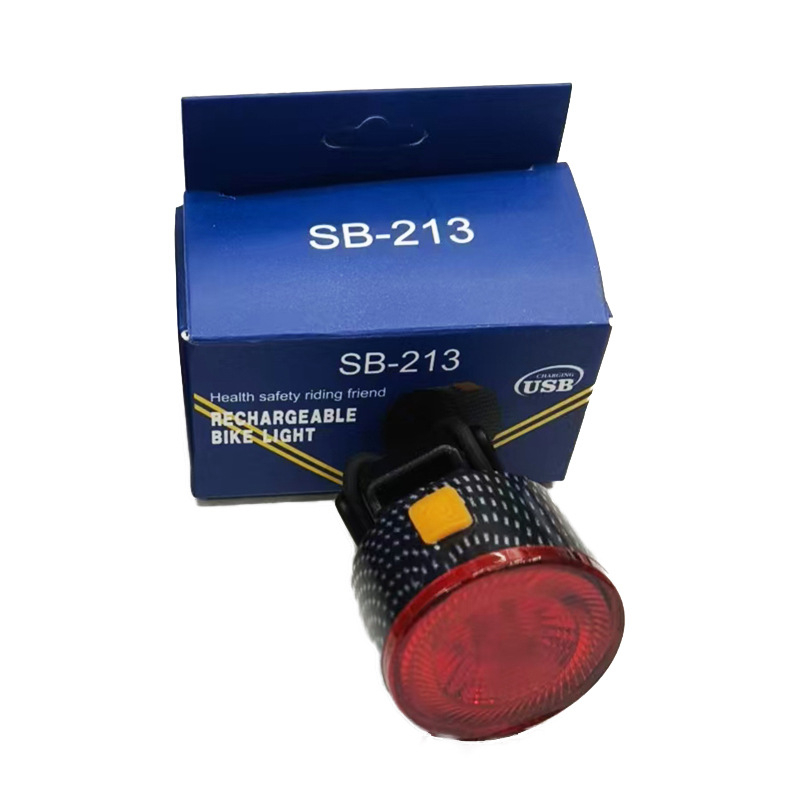 Okrugla zadnja svjetiljka za bicikl - USB punjenje, kompatibilna s MTB-om, visoka svjetlina, za noćnu vožnju
