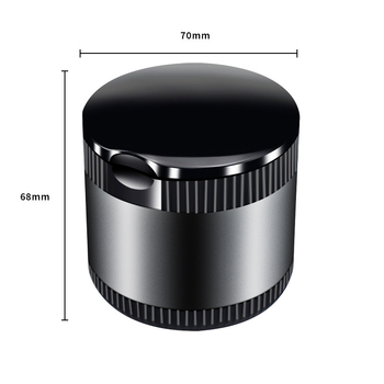 Fém autó hamutartó fedővel, univerzális, több jelenethez, Grade A, 160 g, márka Car Card Bowl, megmunkálás: csiszolás, testreszabható