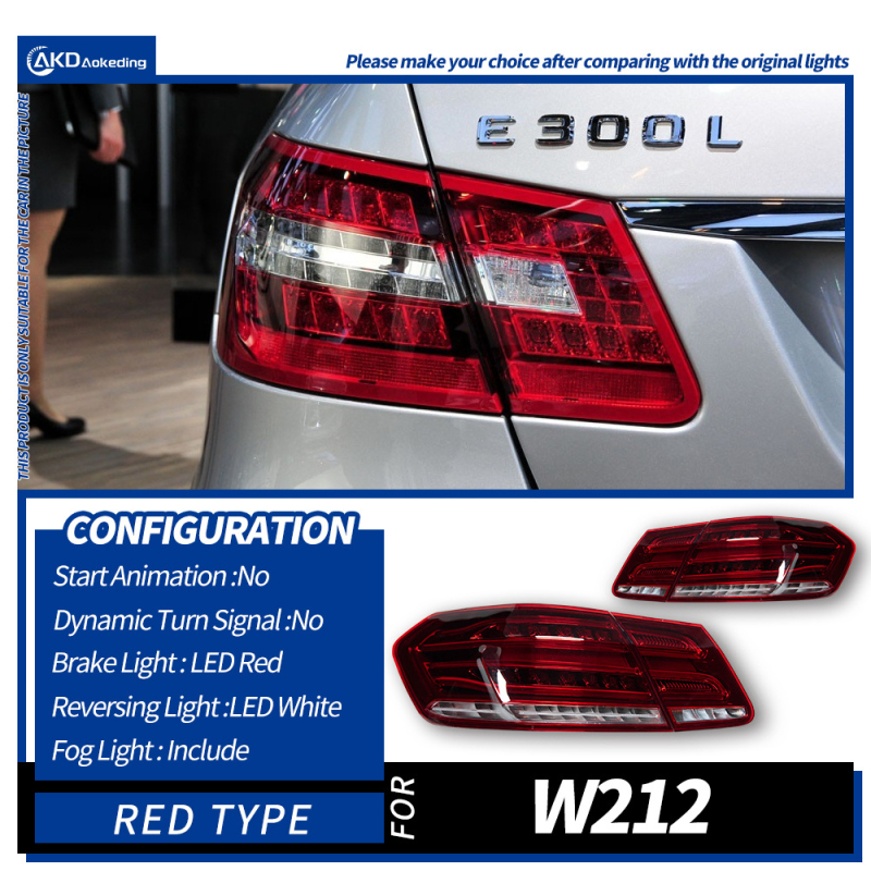 LED zadnja svjetla sklop za Mercedes-Benz E-Class W212 (2009-2013), 12V, 55W, ABS kućište, CG marka