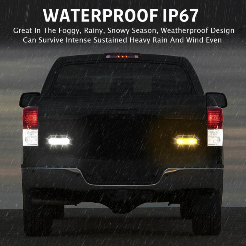 LED hátsó lámpa teherautókhoz és utánfutókhoz, modell YLF-T010, LED-enként 0,5 W, DC10-30V, 500 lm, 50 000 óra élettartam