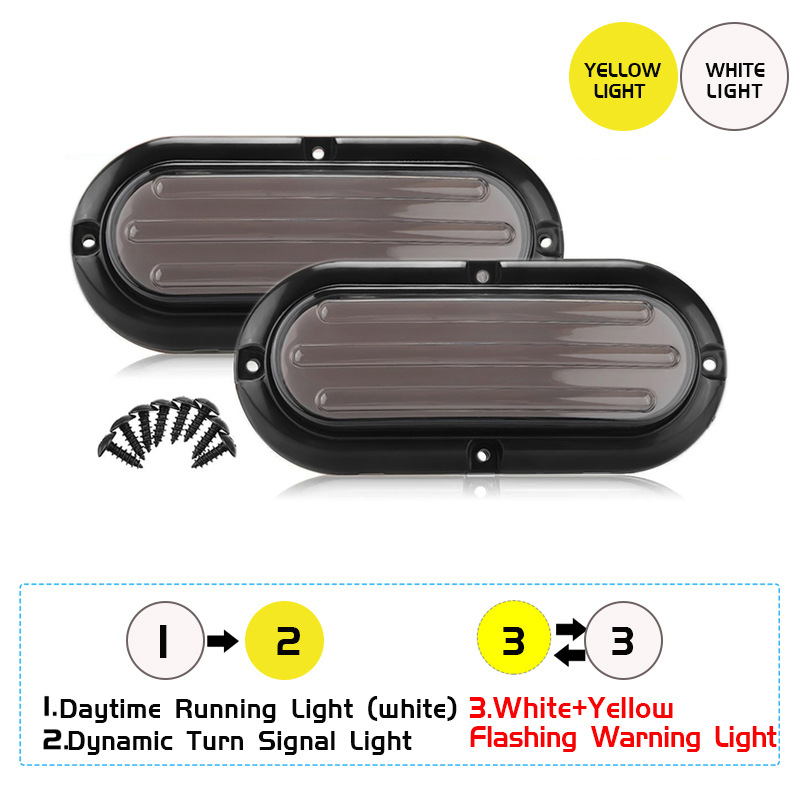 LED hátsó lámpa teherautókhoz és utánfutókhoz, modell YLF-T010, LED-enként 0,5 W, DC10-30V, 500 lm, 50 000 óra élettartam