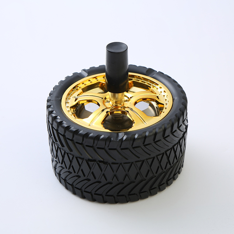 Autó hamutartó fedéllel, nyomás–rotációs zár, kerek kialakítás; Anyag: hidegen hengerelt lemez + PVC; logó nyomtatás; testreszabható; Márka: Jiahao