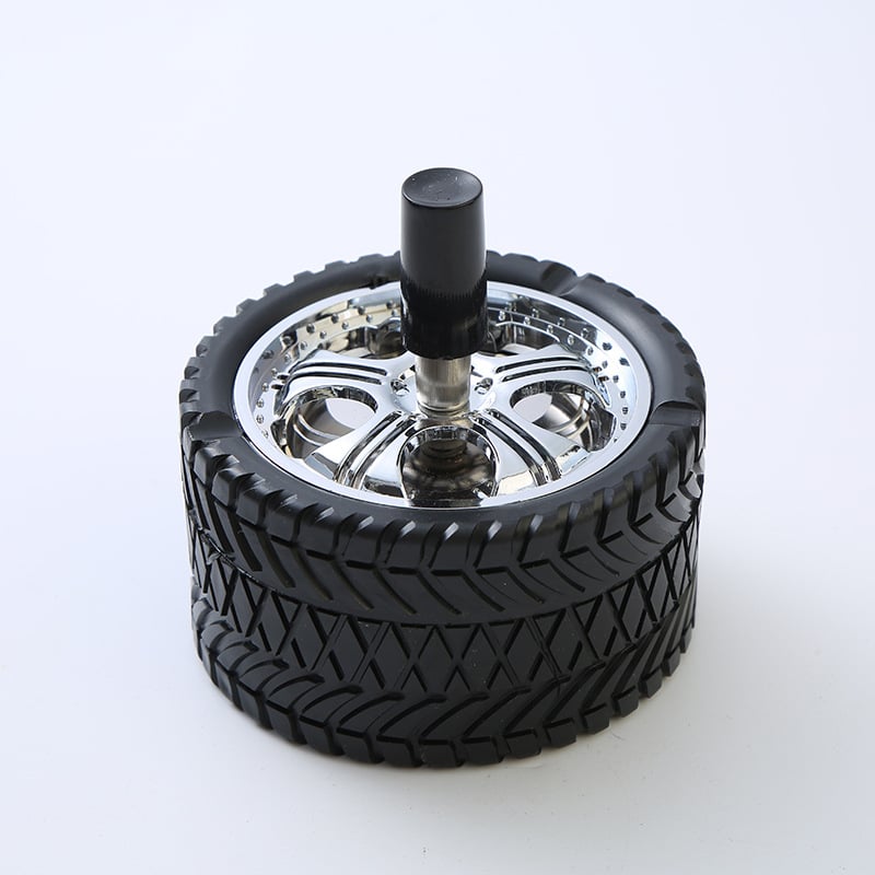 Autó hamutartó fedéllel, nyomás–rotációs zár, kerek kialakítás; Anyag: hidegen hengerelt lemez + PVC; logó nyomtatás; testreszabható; Márka: Jiahao