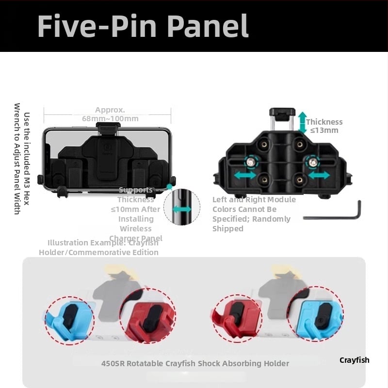 Držiak na telefón pre motocykel s otočnou navigačnou konštrukciou a tlmením otrasov