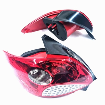 Stražnja svjetla za automobil 6350FX/6351FX za Peugeot 206 2009-2010, 25W 12V Halogen, PC+ABS
