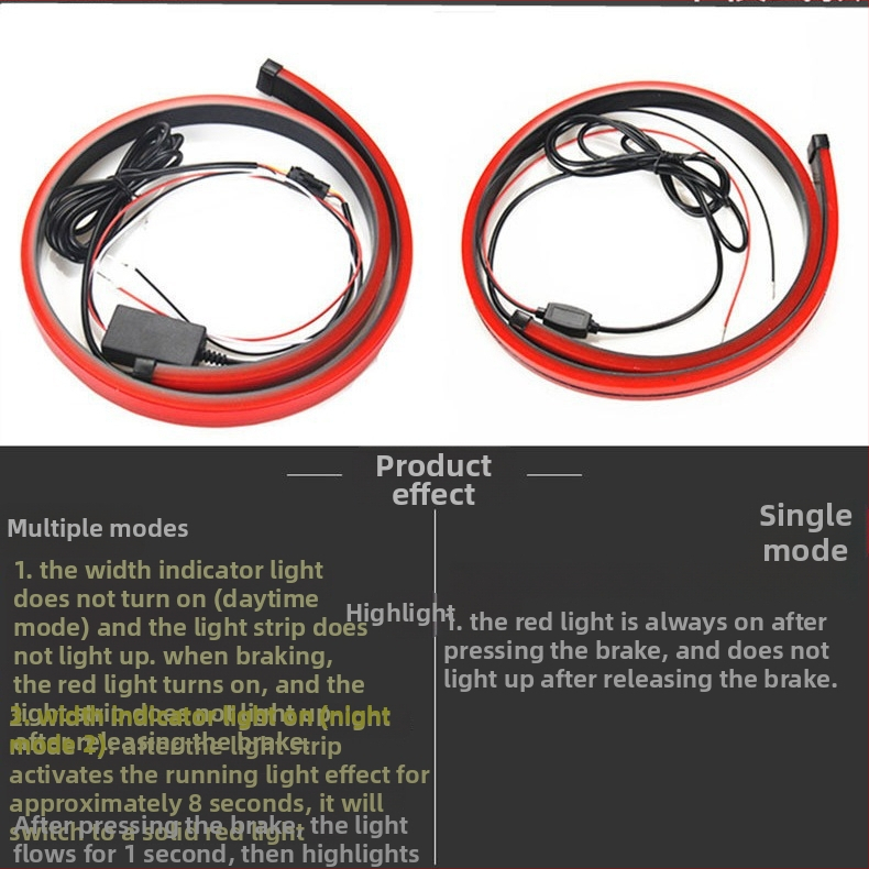 Vysoké LED brzdové svetlo pre auto, 2835 LED, 12V, 6W, 600 lm, univerzálna kompatibilita