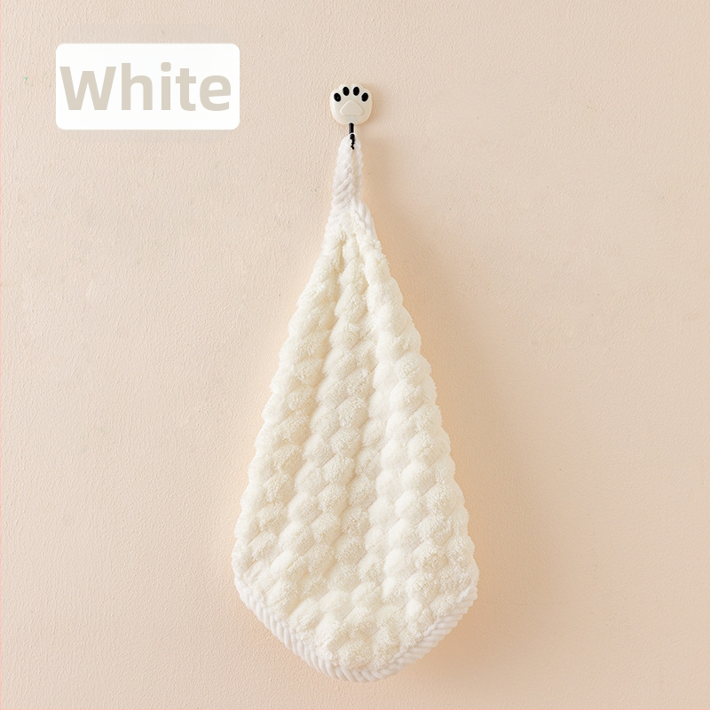 Πετσέτα κοραλλοφλίς με τετράγωνο μοτίβο συννεφιάς, ριβέν άκρη, απορροφητική για πρόσωπο και μωρό, 40 g, σειρά Princess