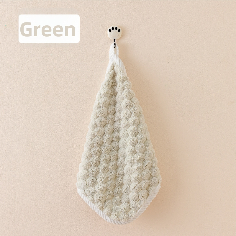 Πετσέτα κοραλλοφλίς με τετράγωνο μοτίβο συννεφιάς, ριβέν άκρη, απορροφητική για πρόσωπο και μωρό, 40 g, σειρά Princess