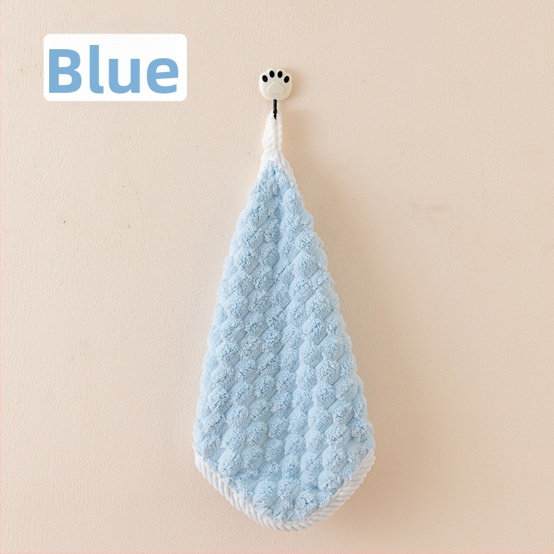 Πετσέτα κοραλλοφλίς με τετράγωνο μοτίβο συννεφιάς, ριβέν άκρη, απορροφητική για πρόσωπο και μωρό, 40 g, σειρά Princess