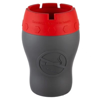 Τασάκι από σιλικόνη με καπάκι για αυτοκίνητο και οικιακή χρήση (Μοντέλο 622452; Βάρος: 228 g; Υλικό: Σιλικόνη)