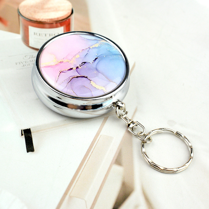 Fém mini hamutartó fedővel, hordozható, személyre szabott, üzleti ajándékhoz megfelelő