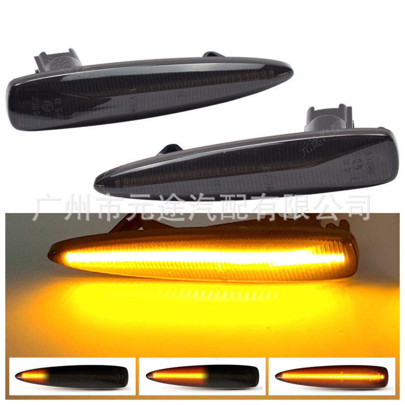 LED bočno svjetlo pokazivača s motivom tekuće vode za Lexus LS460/LS460L/LS600hL (2007–2014), PC kućište, 12V, 3W, dijelovi: 81730-50100, 8173050100